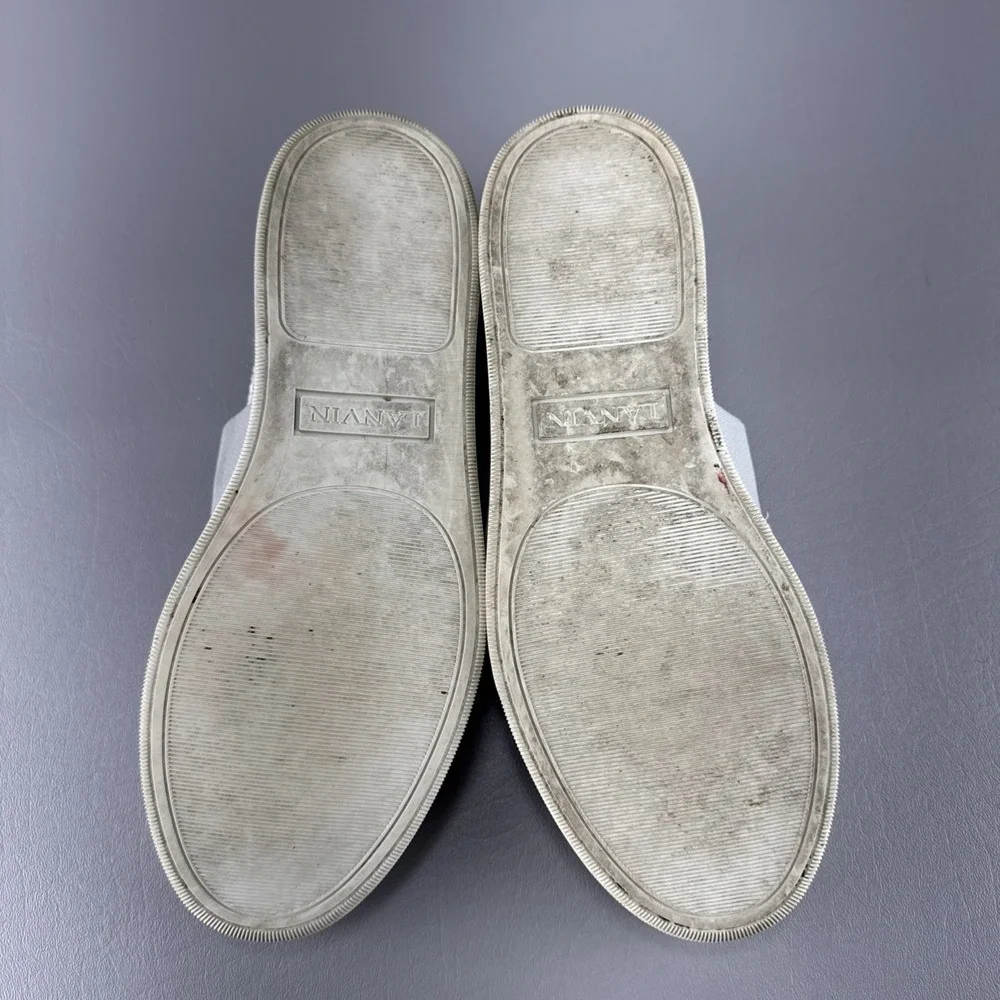 Lanvin Woven Slip On Shoes Mens Size 8 Casual Comfort Loafer‎ Beach Minimalist